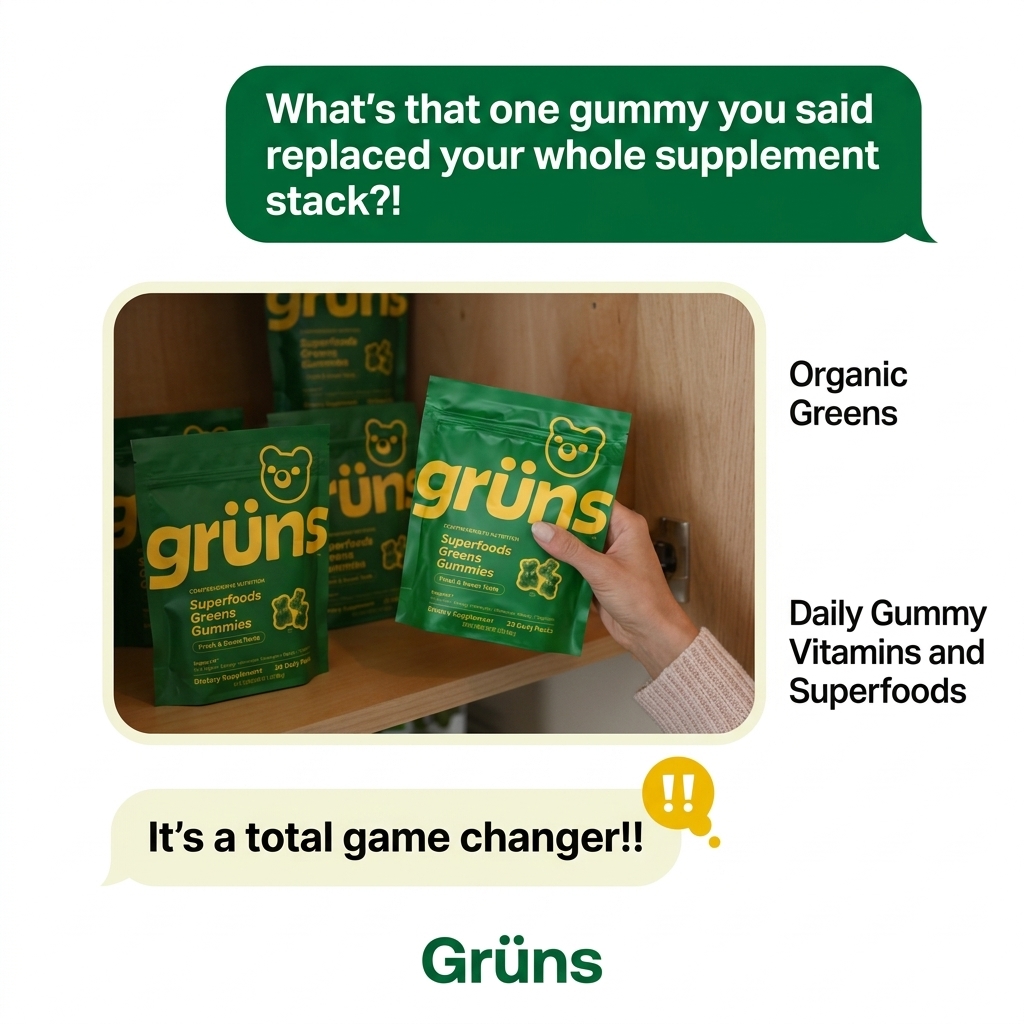 Grüns ad creative