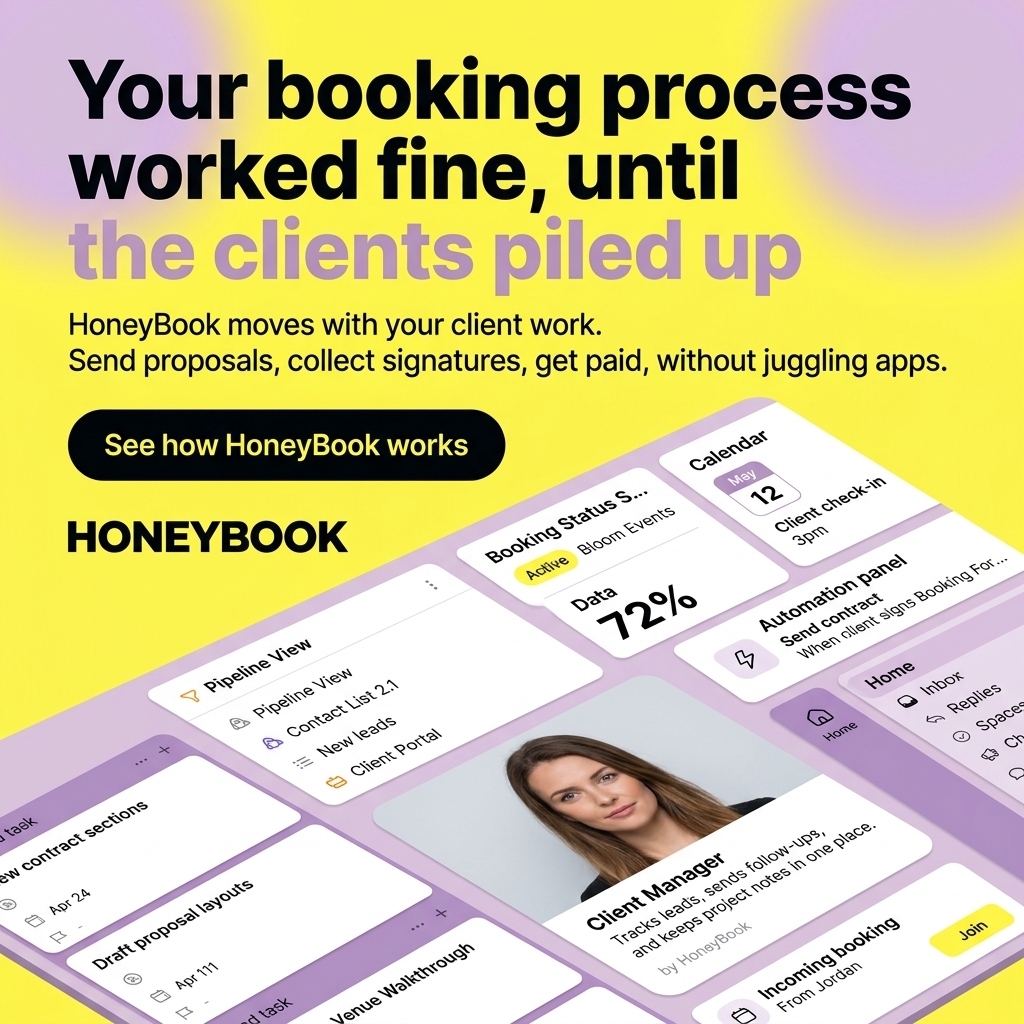 HoneyBook ad creative