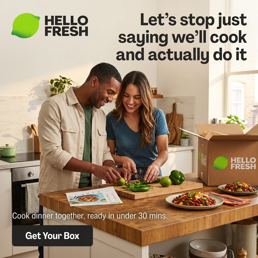 HelloFresh ad creative